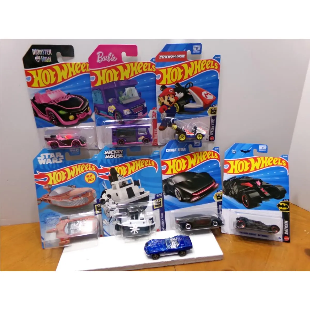 Variant Versions Hot Wheels Great Movie Cars Batman Mickey Barbie Kitt More