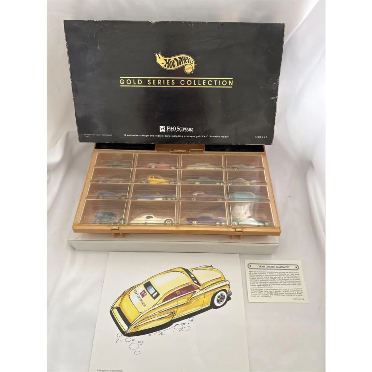 Hot Wheels 1994 Gold Series Collection 1 Fao Schwarz Exclusive Limited Set