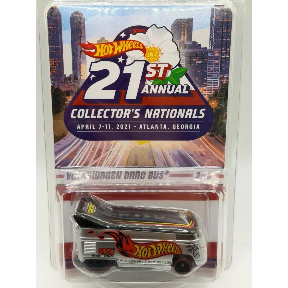 2021 Hot Wheels 21ST Annual Collector`s Nationals Volkswagen Drag Bus Mint