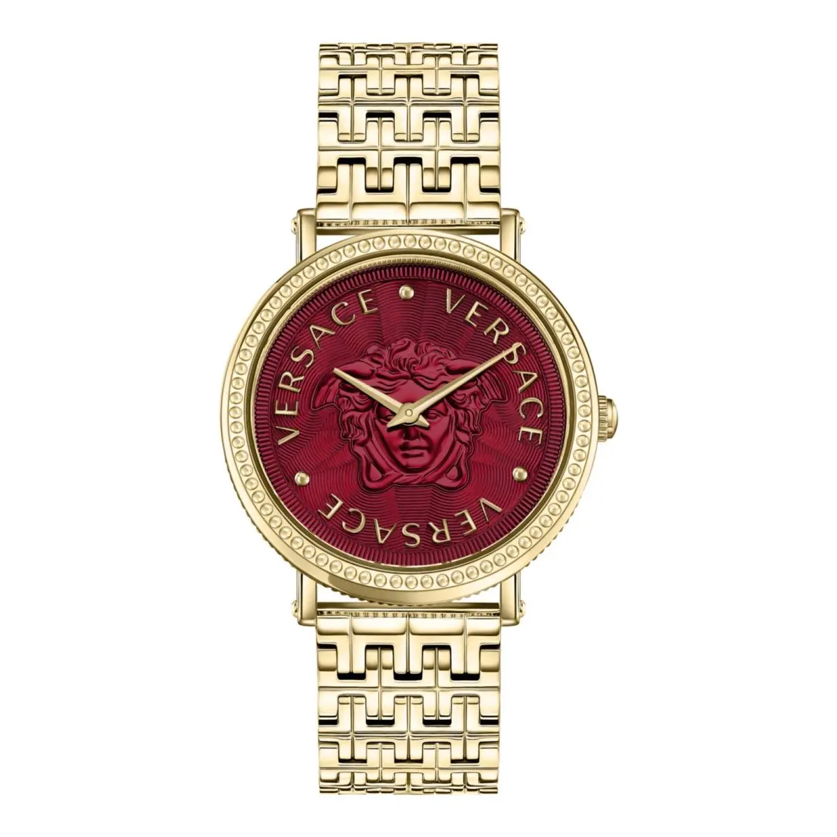 Womens IP Yellow Gold 37mm Bracelet Fashion Watch by Versace