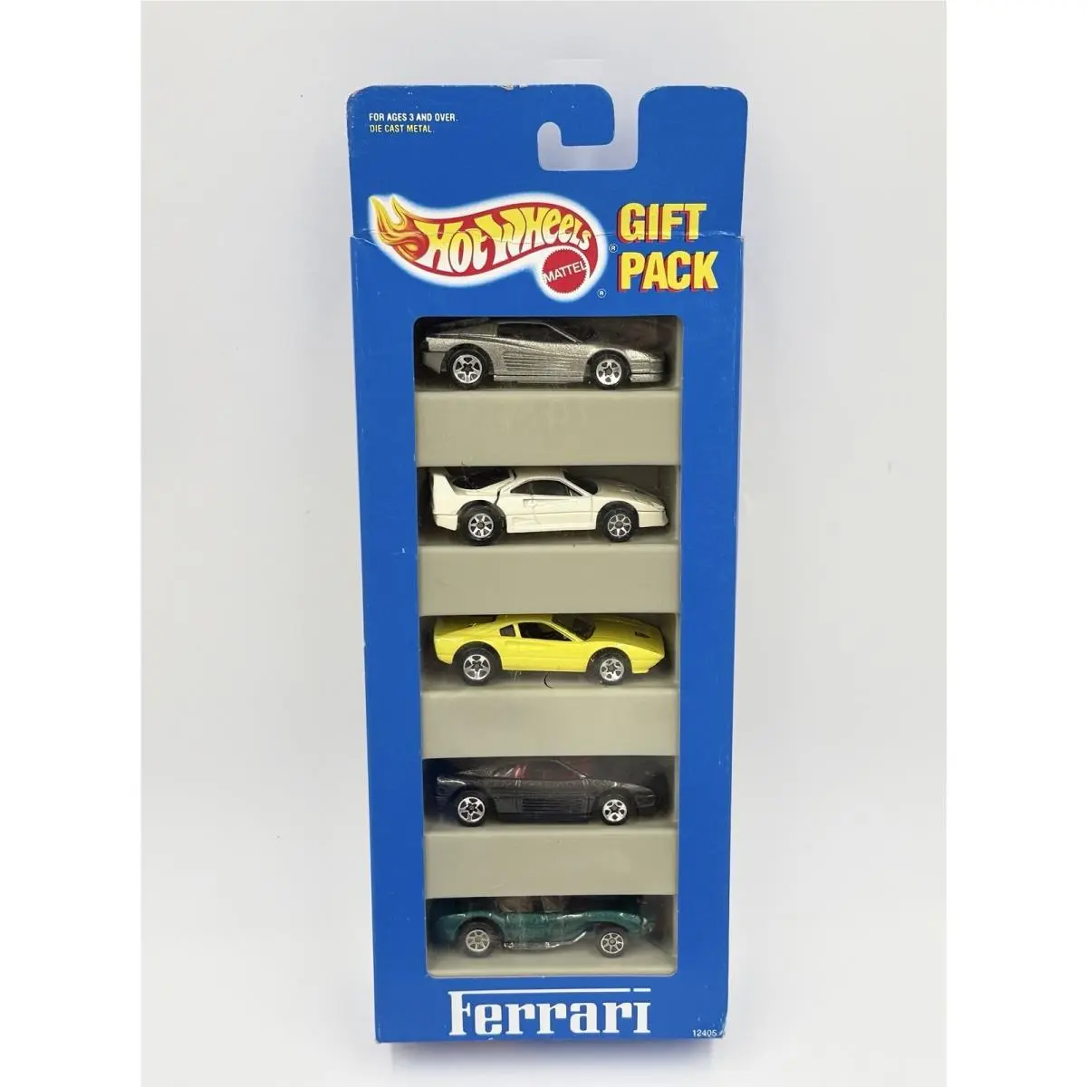 1993 Hot Wheels Ferrari 5 Car Gift Pack 12405 F40 Testarossa 250 308 348