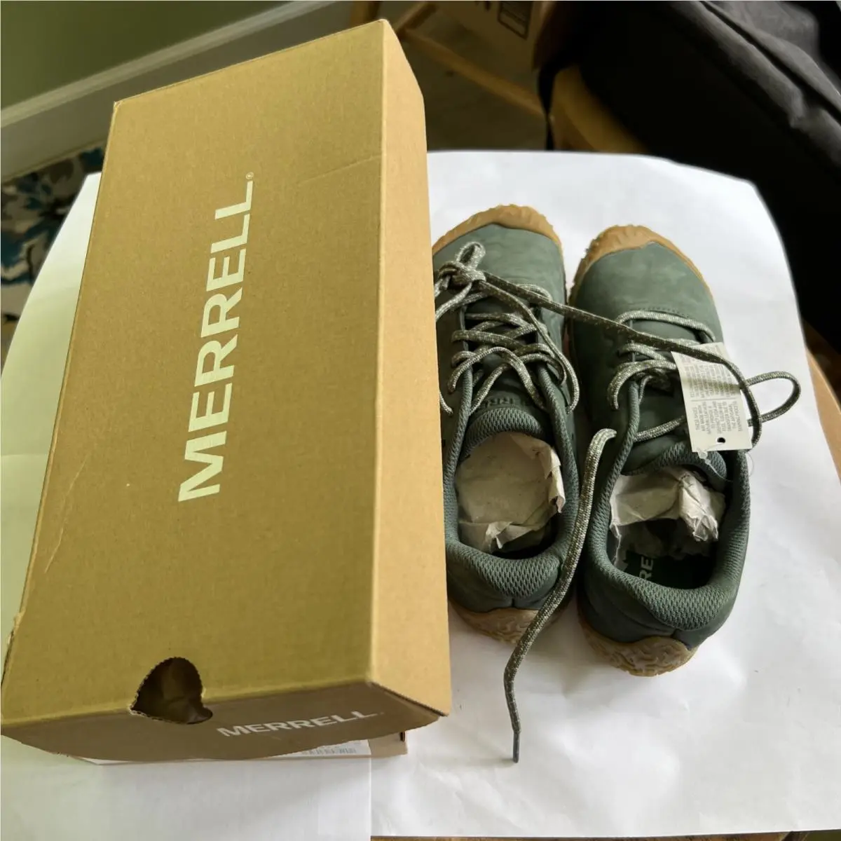 Merrell shoes - Merrell Vapor Glove 6 LTR - Green (UPC: 195019575240) 7
