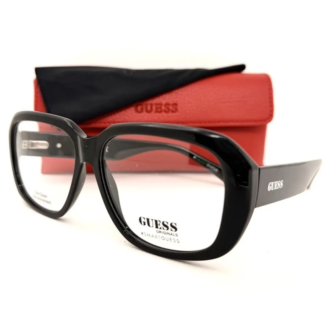 Eyeglasses GU 8240 001 Black 58-14-140 with Case by Guess