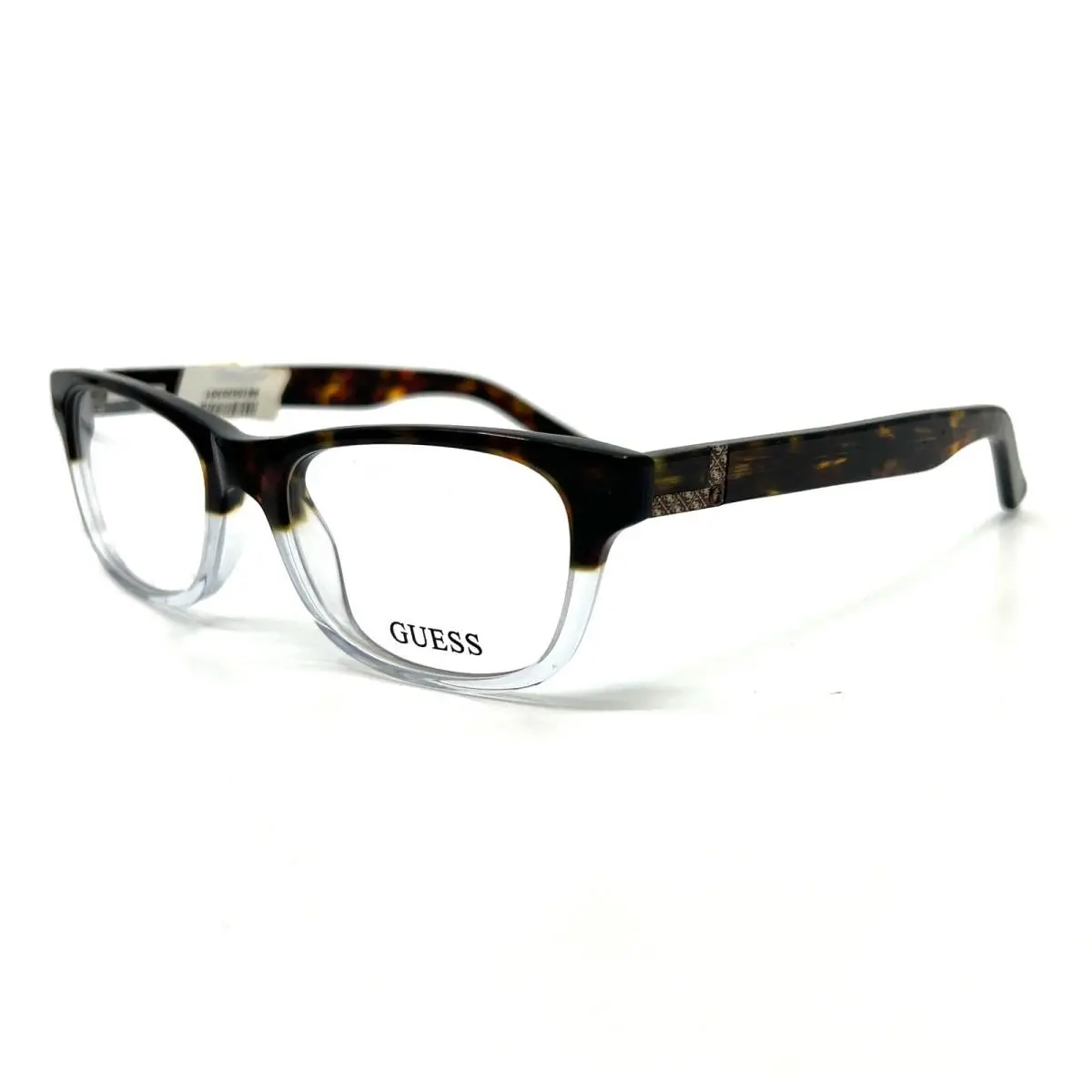 Eyeglasses GU1749 Tocry Brown Tortoise Crystal Rectangle 52-19-140 by Guess