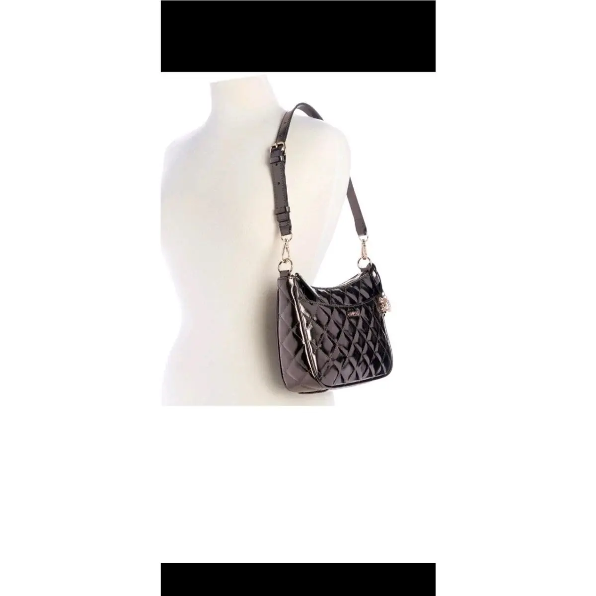 Tinsley Medium Quilted Shoulder Bag Handbag by Guess