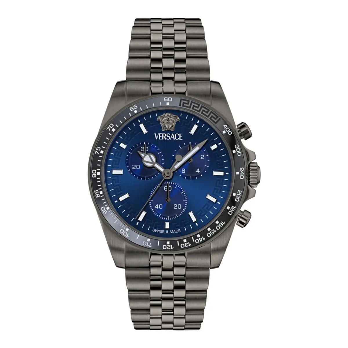 Versace Mens Gun 43mm Bracelet Fashion Watch