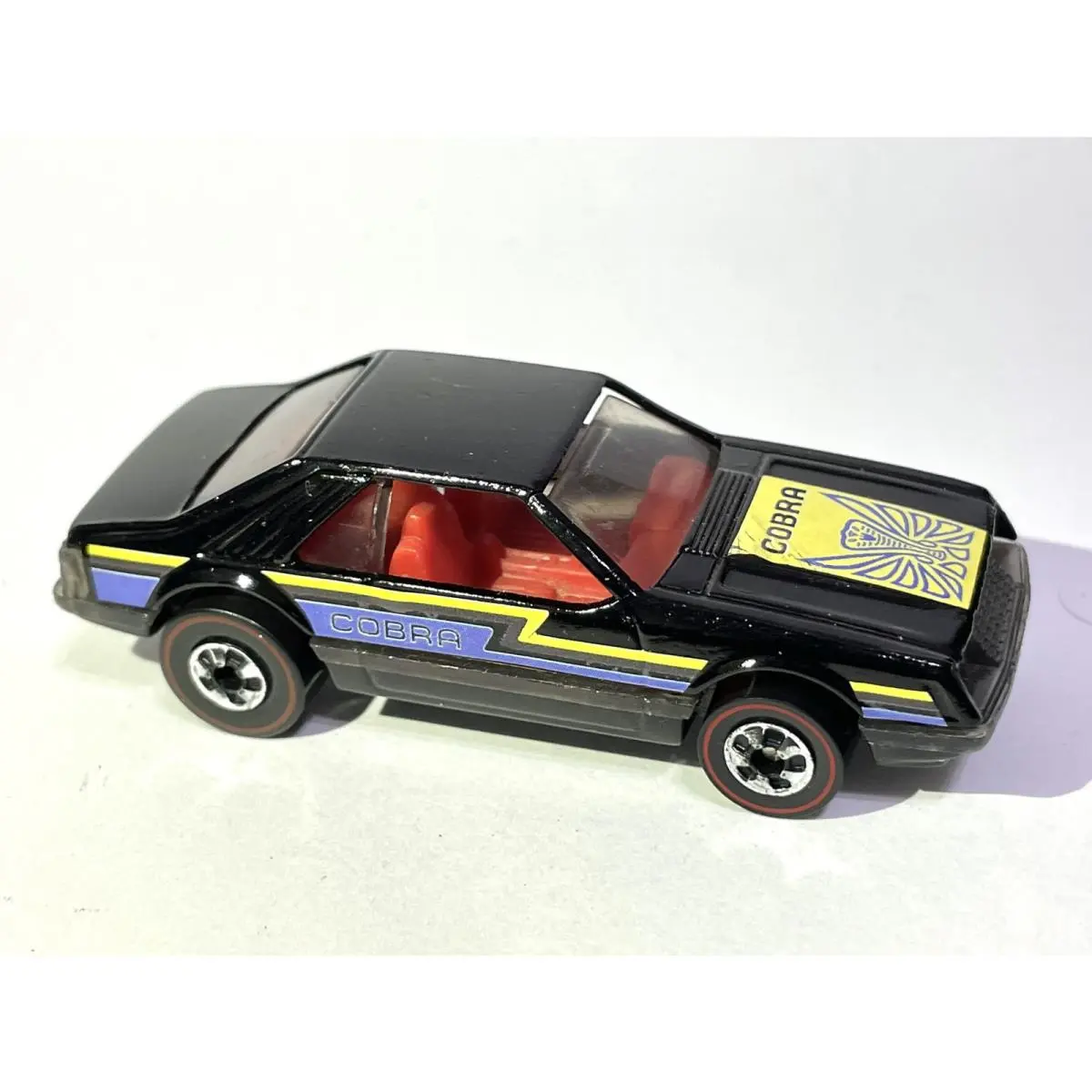 Custom Made Vintage 1979 Hot Wheels Hot Ones Turbo Mustang Cobra Black