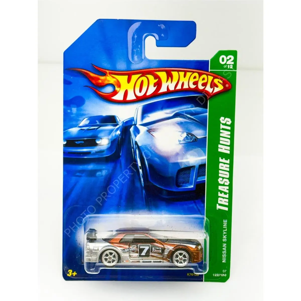 Hot Wheels 2007 Super Treasure Hunt Nissan Skyline Silver in Blister