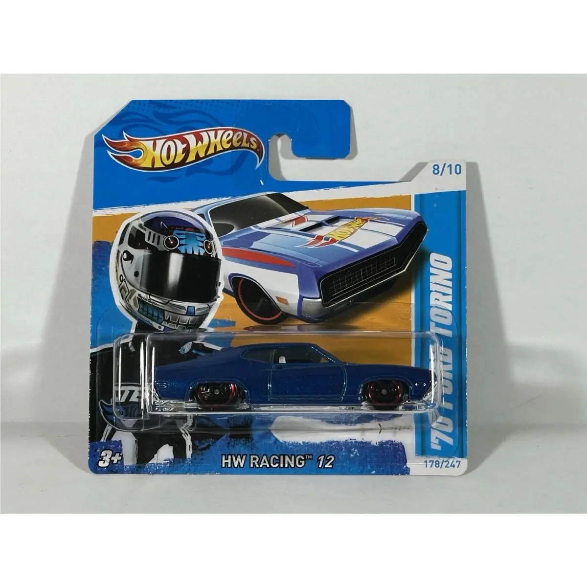 Hot Wheels HW Racing ‘70 Ford Torino - NO Side Tampo Error - Short Card