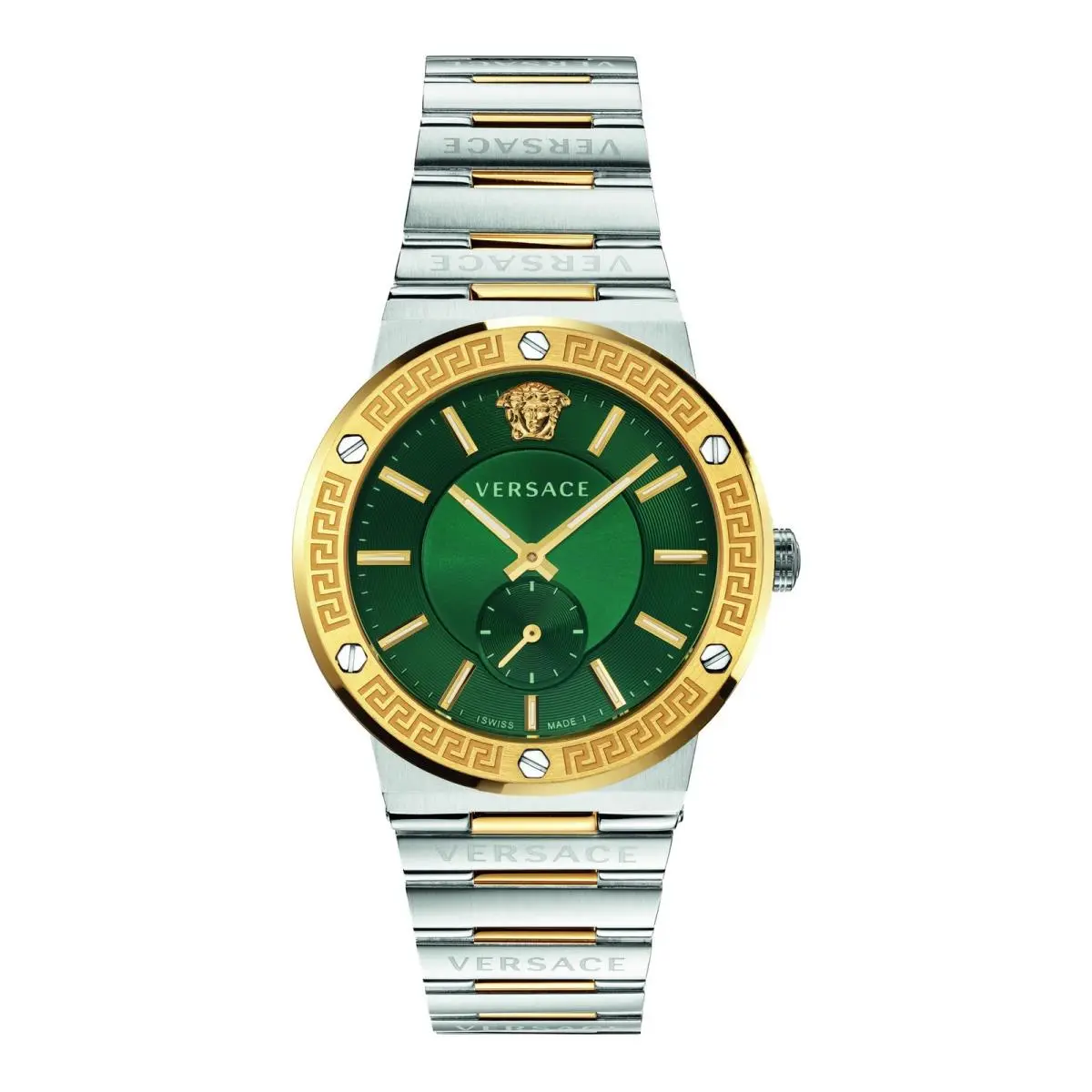 Versace Mens Stainless Steel/ip Yellow Gold 41mm Bracelet Fashion Watch