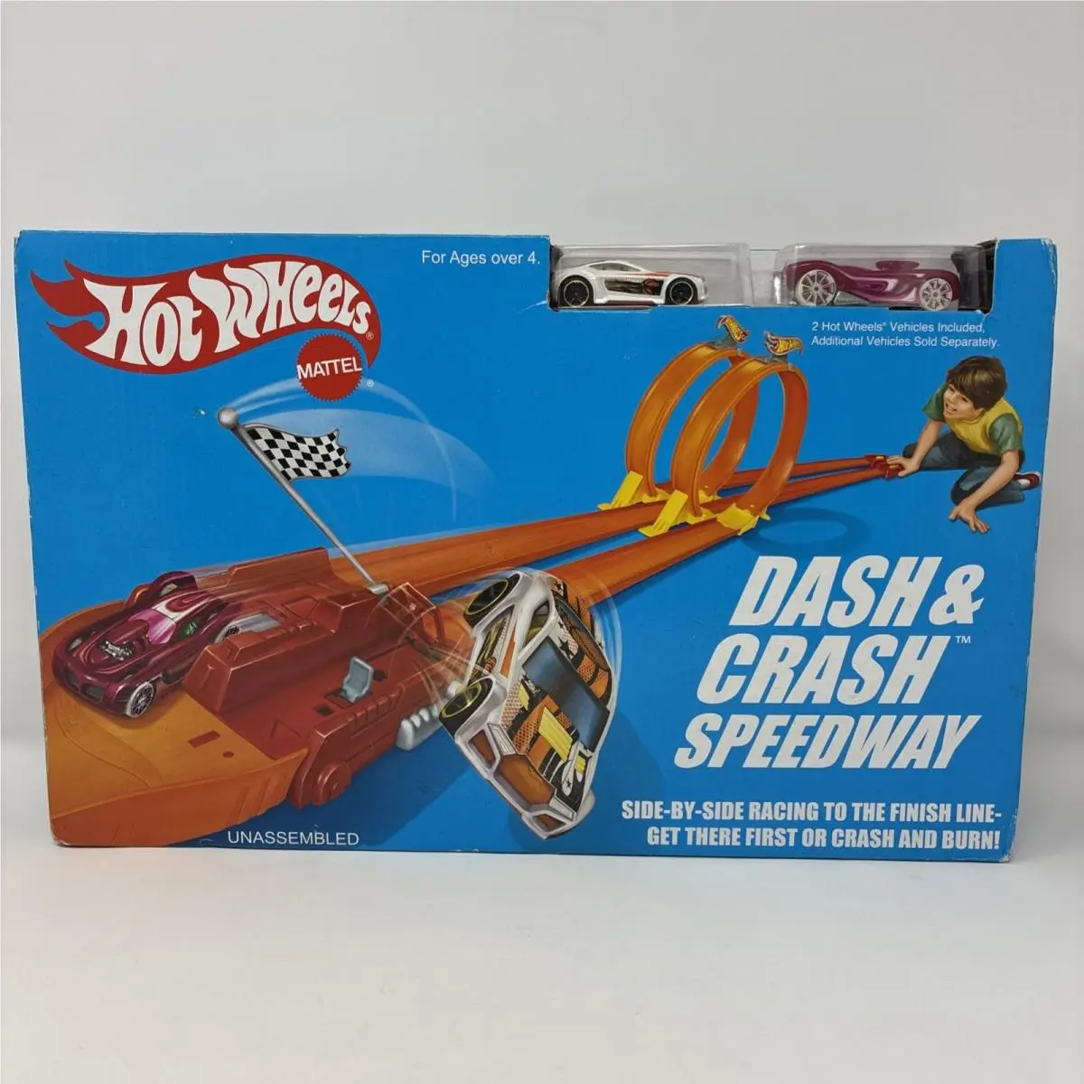 Hot Wheels Dash Crash Speedway 2 Vehicles Included 2015