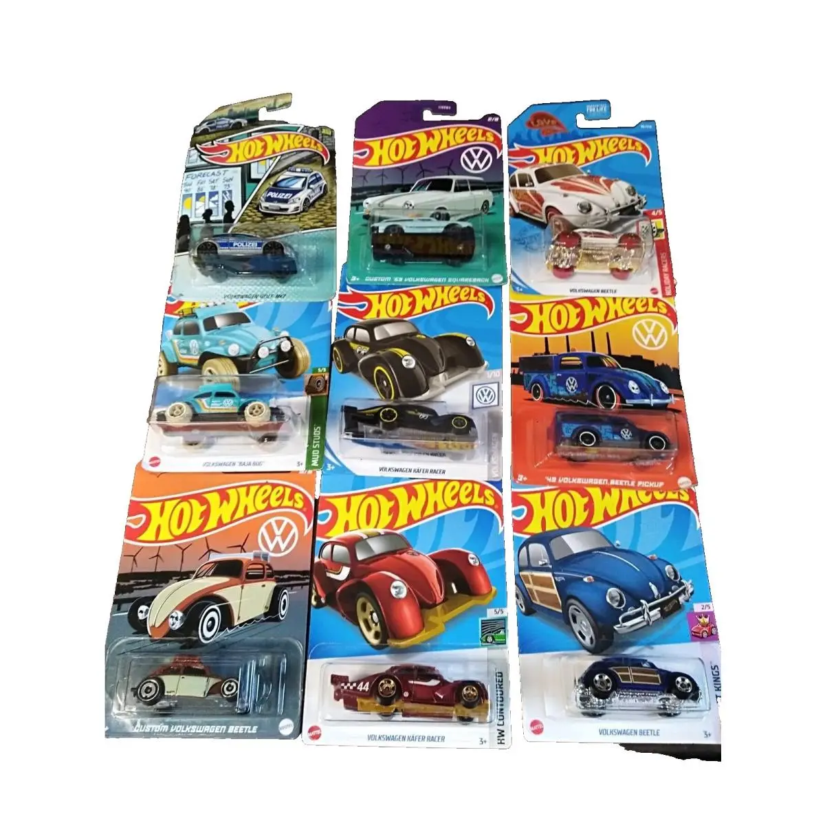 9 Hot Wheels Assorted Volkswagons 9 To The Set