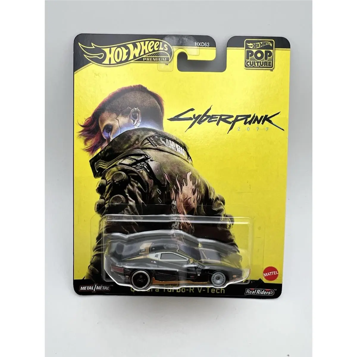 Quadra Turbo-r V-tech Cyberpunk 2077 Pop Culture Hot Wheels 2024 HXD63