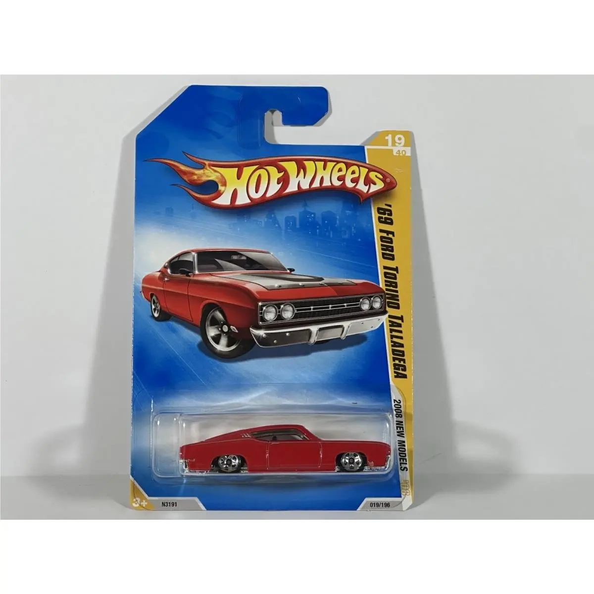 Hot Wheels ‘08 Models `69 Ford Torino Talladega - All Small Wheel Error
