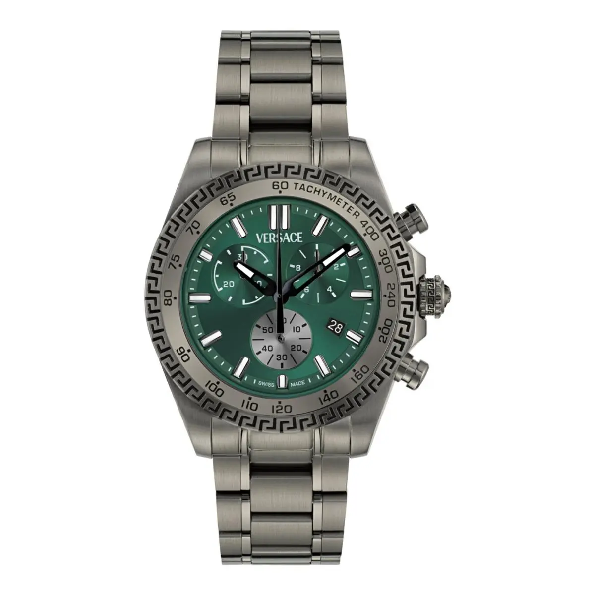 Versace Mens Gun 44mm Bracelet Fashion Watch