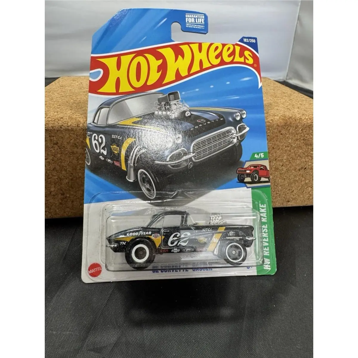 2025 Hot Wheels Super Treasure Hunt Sth `62 Corvette Gasser 182/250 Reverse Rake