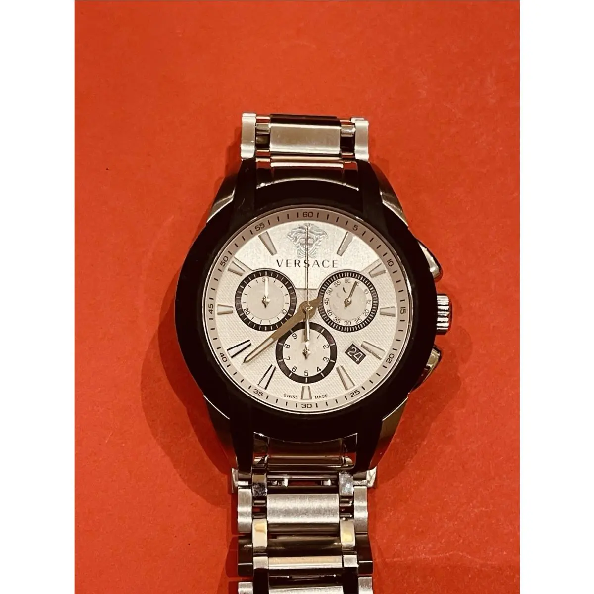 Men’s 45mm Strap Fashion Watch by Versace