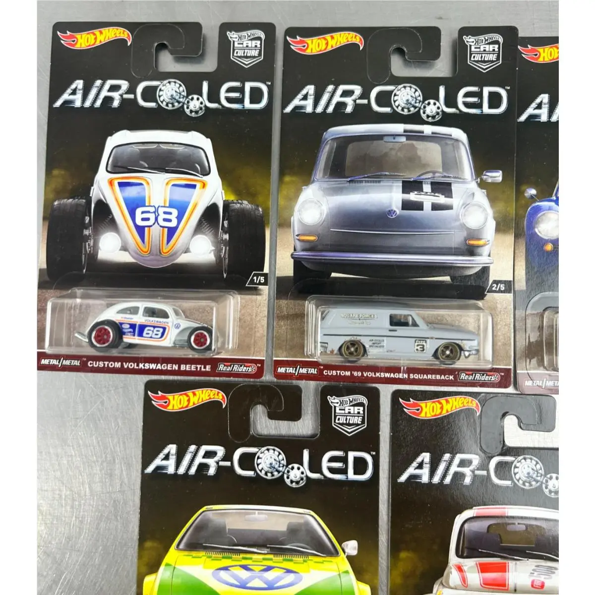 Hot Wheels Air Cooled Premium Complete Set of 5 Car Culture 2016 Real Riders