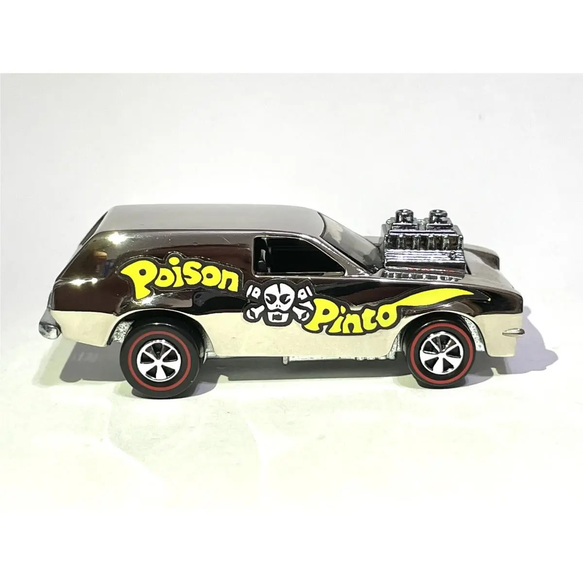 Custom Made Hot Wheels Redline Chrome Poison Pinto - Flying Colors 1970’s