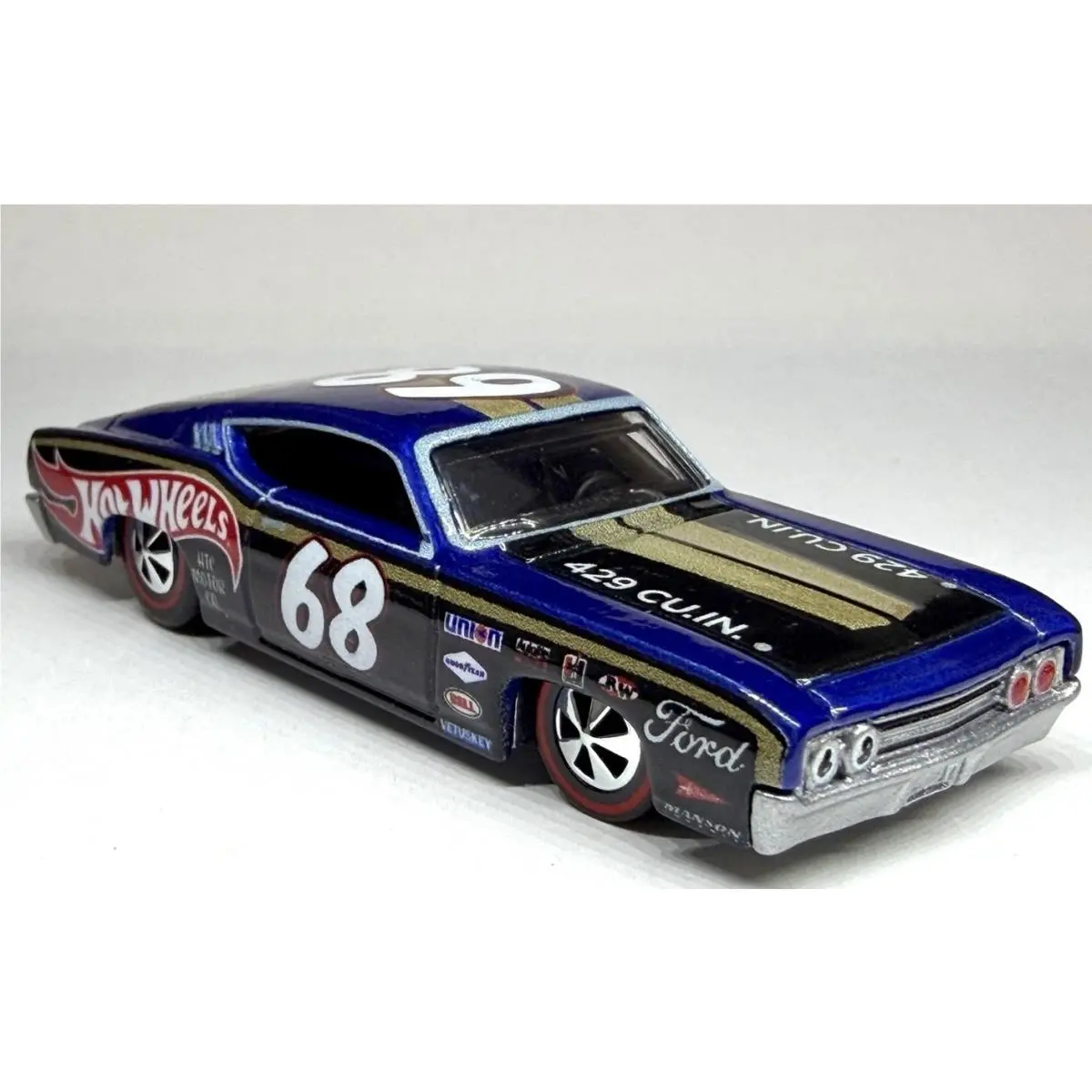 Hot Wheels Custom Made REDLINE`69 Ford Torino Talladega 1/64 Diecast