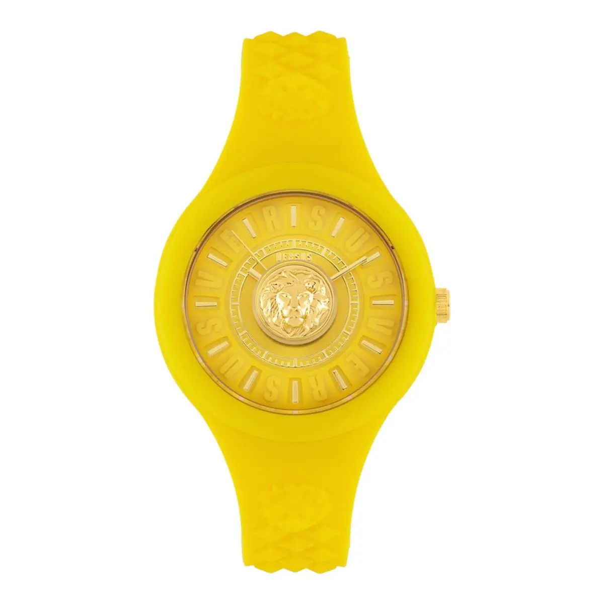 Versus  Womens Yellow 39mm Strap Fashion Watch by Versace