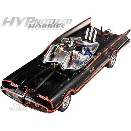 Hot Wheels Elite 1:18 Batman Classic TV Series Batmobile W/ Batman Robin BCJ95