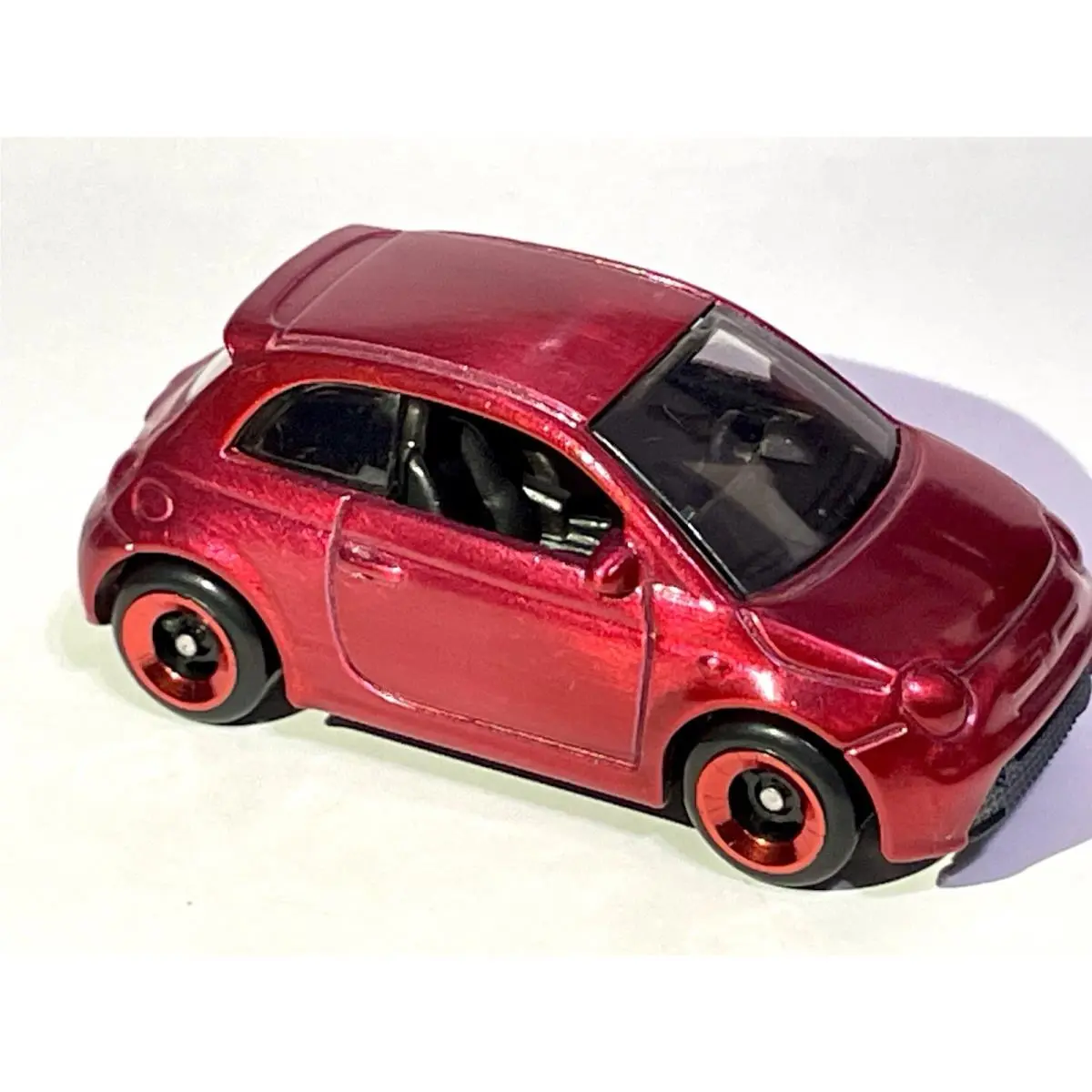 Custom Made Hot Wheels - Fiat 500e Diecast Car with Spectraflame Red