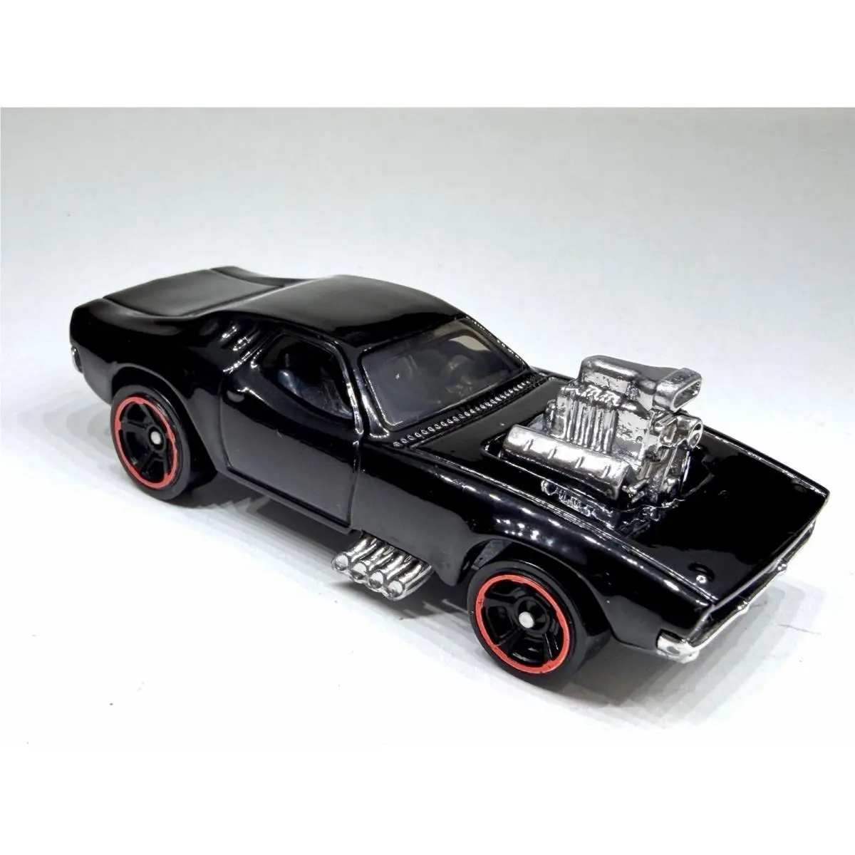 Hot Wheels Custom Made Redline Rodger Dodger ‘70 Black Diecast 1/64 Car