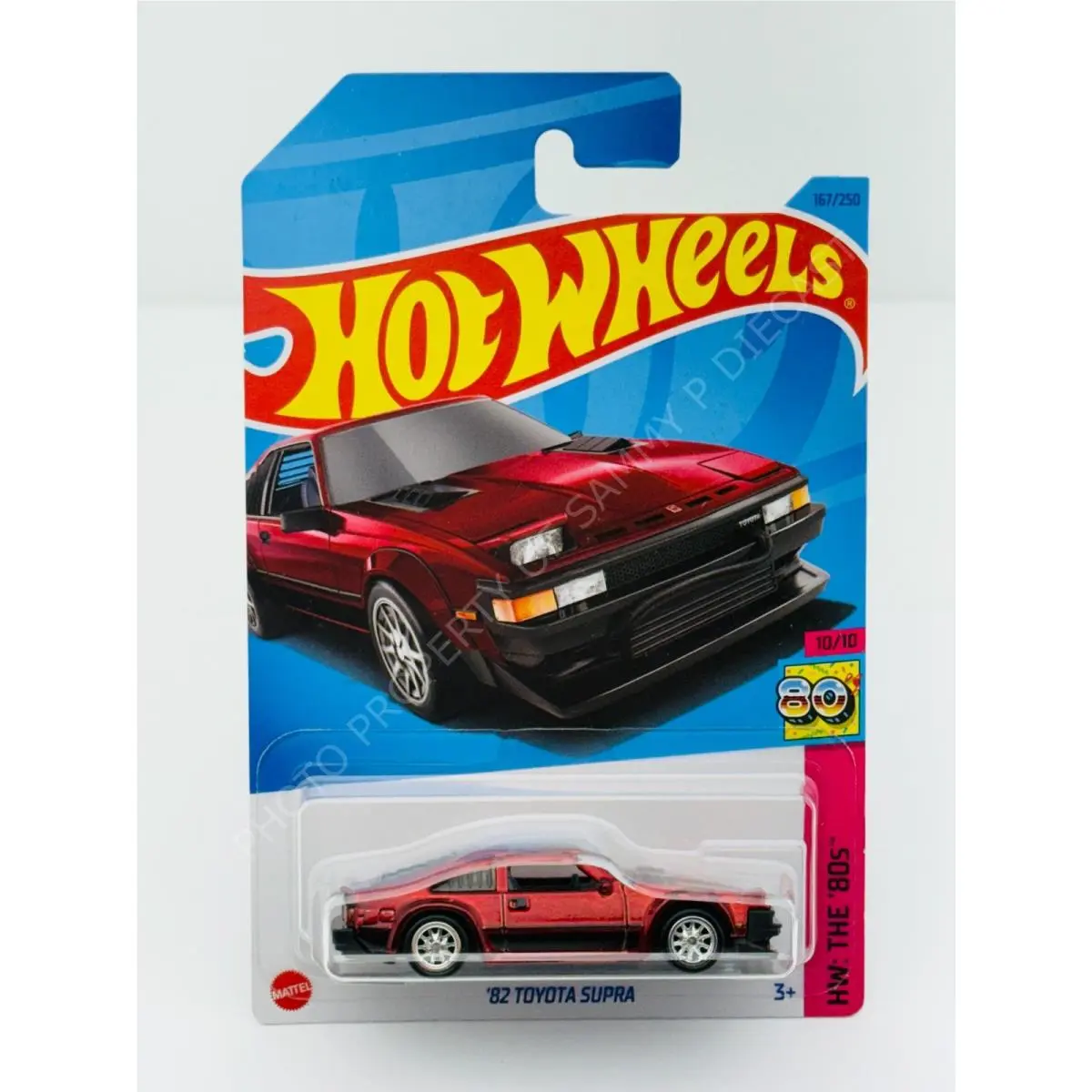 Hot Wheels 2023 Super Treasure Hunt `82 Toyota Supra Red in Blister