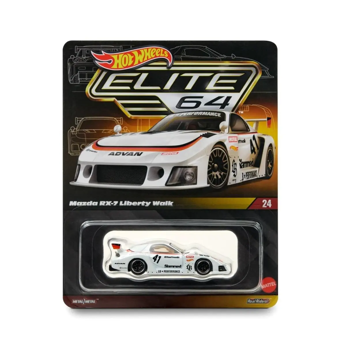 Hot Wheels - Elite 64 `mazda RX-7` Liberty Walk In Hand Ships Asap