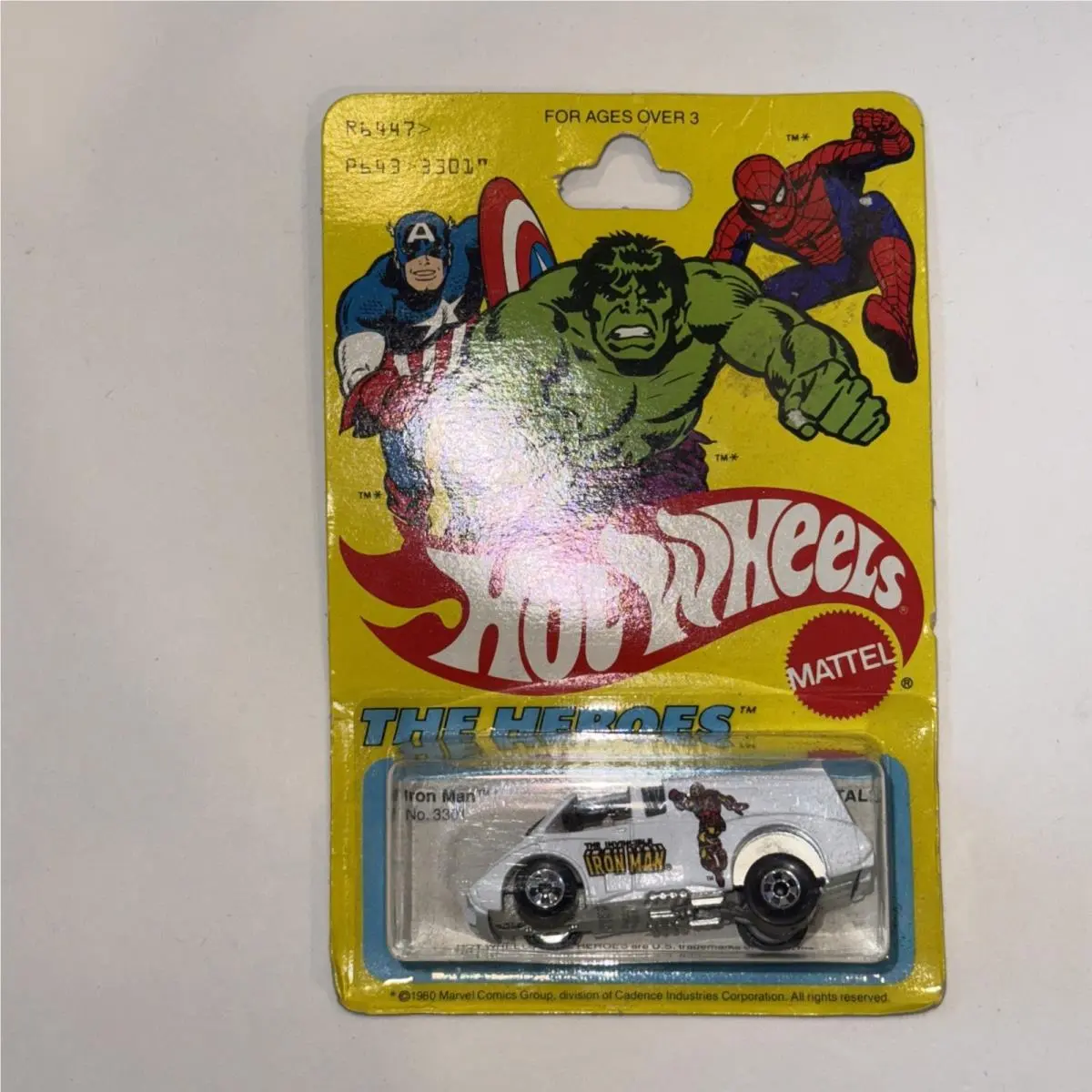 Hot Wheels Blackwall Heroes Iron Man White 3301 in Blisterpack