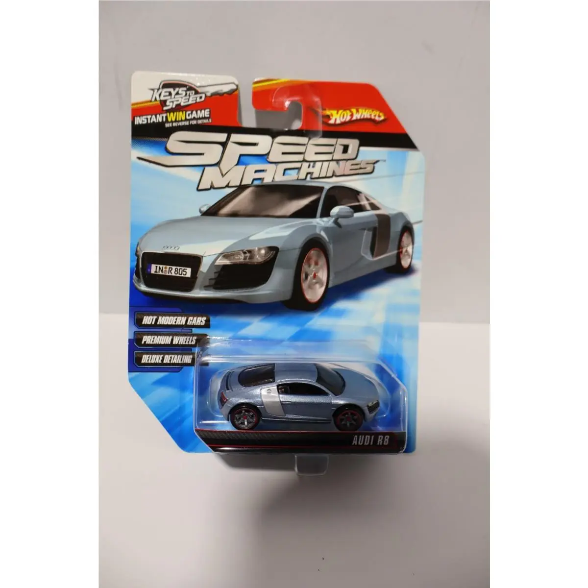 Hot Wheels 2009 Speed Machines Audi R8 Blue Vhtf