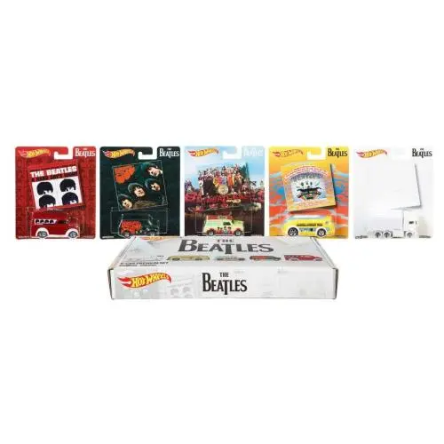 Hot Wheels The Beatles 5 Car Premium Set