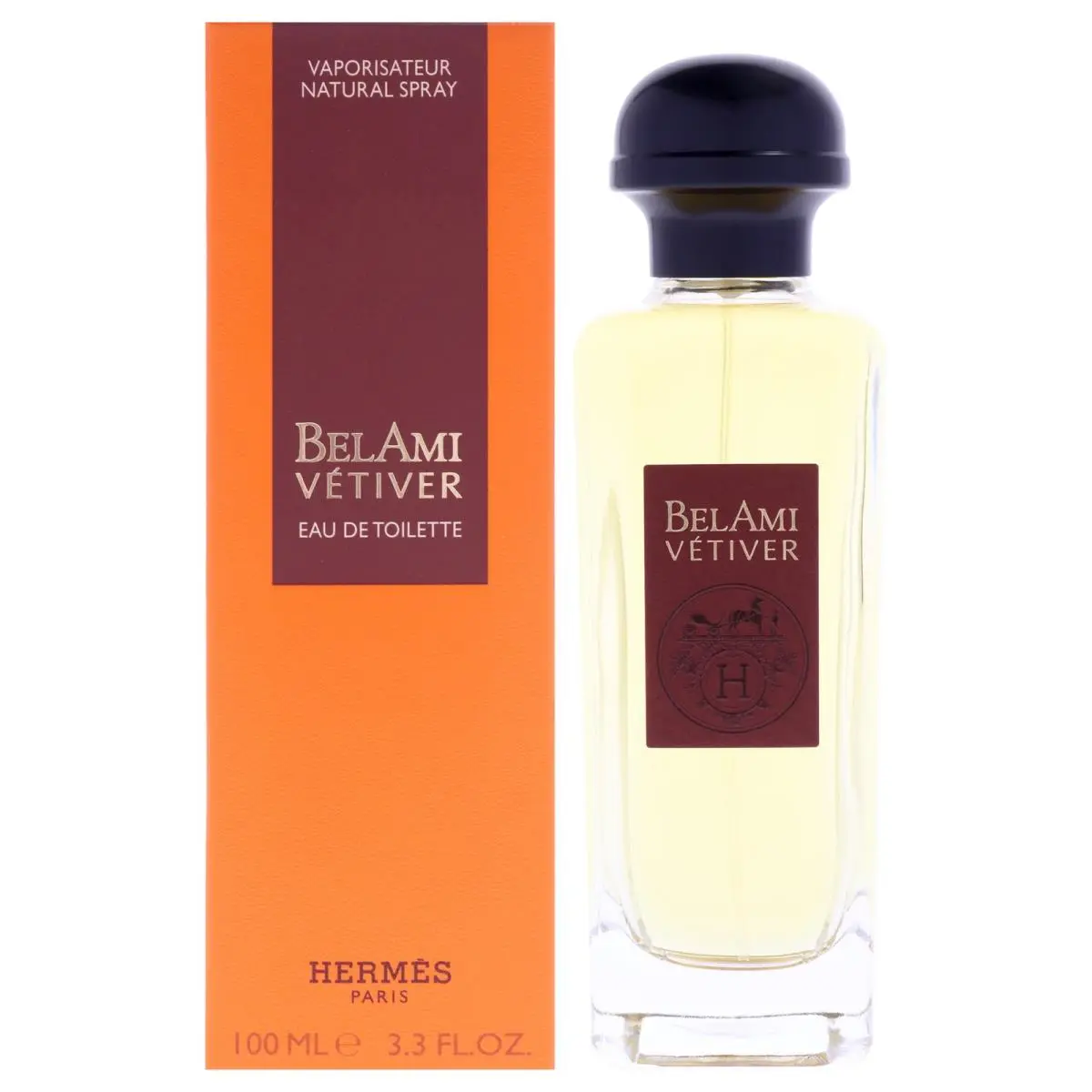 3 Pack Bel Ami Vetiver  For Men - 3.3 oz Edt Spray by Hermes