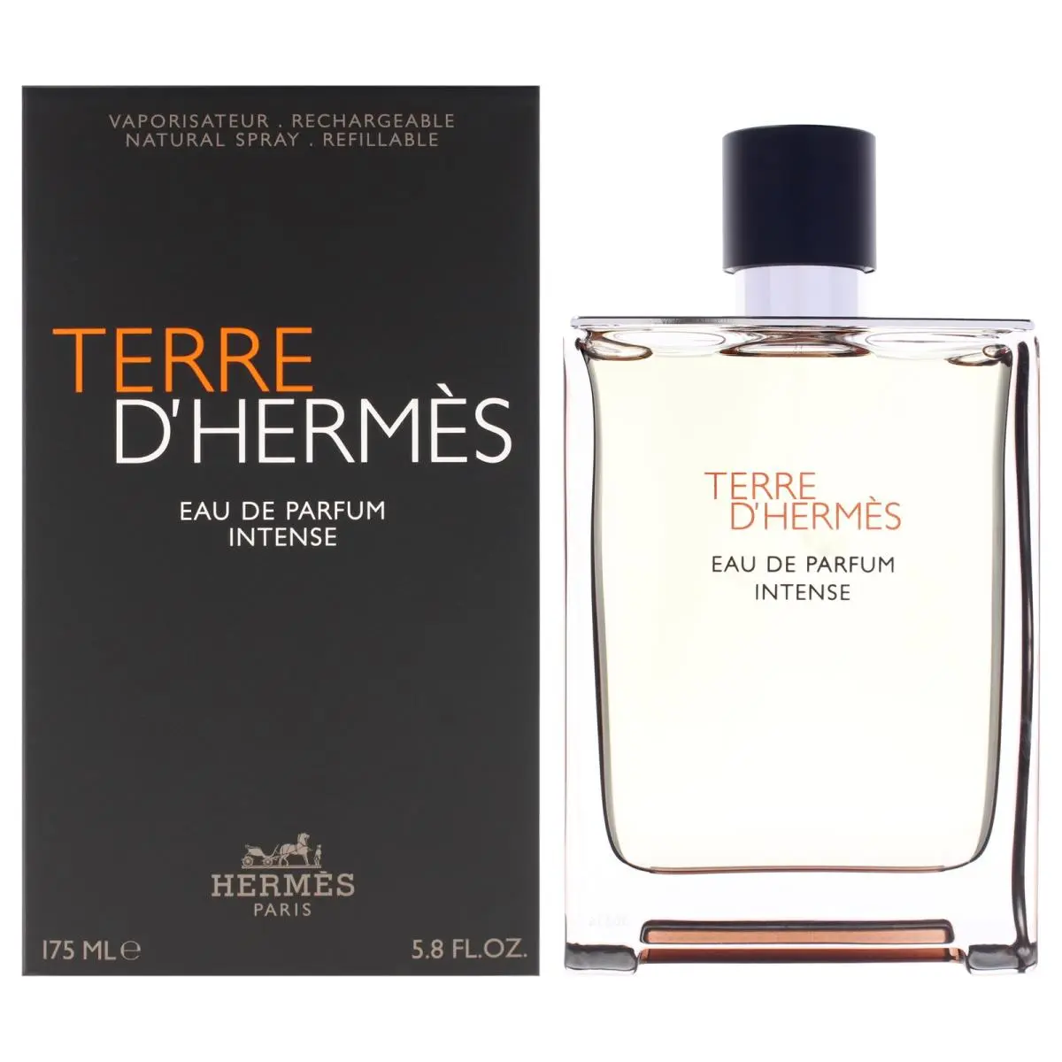 3 Pack Terre Dhermes Intense  For Men - 5.8 oz Edp Spray Refillable by Hermes