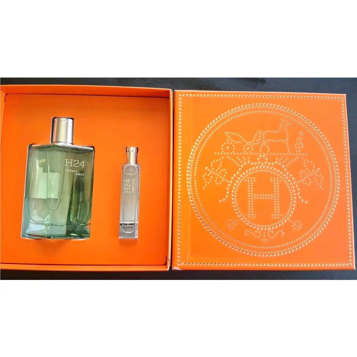 H24 Eau de Toilette Gift Set Women Perfume Size 3.3 Fl. Oz. and 15 ml by Hermes
