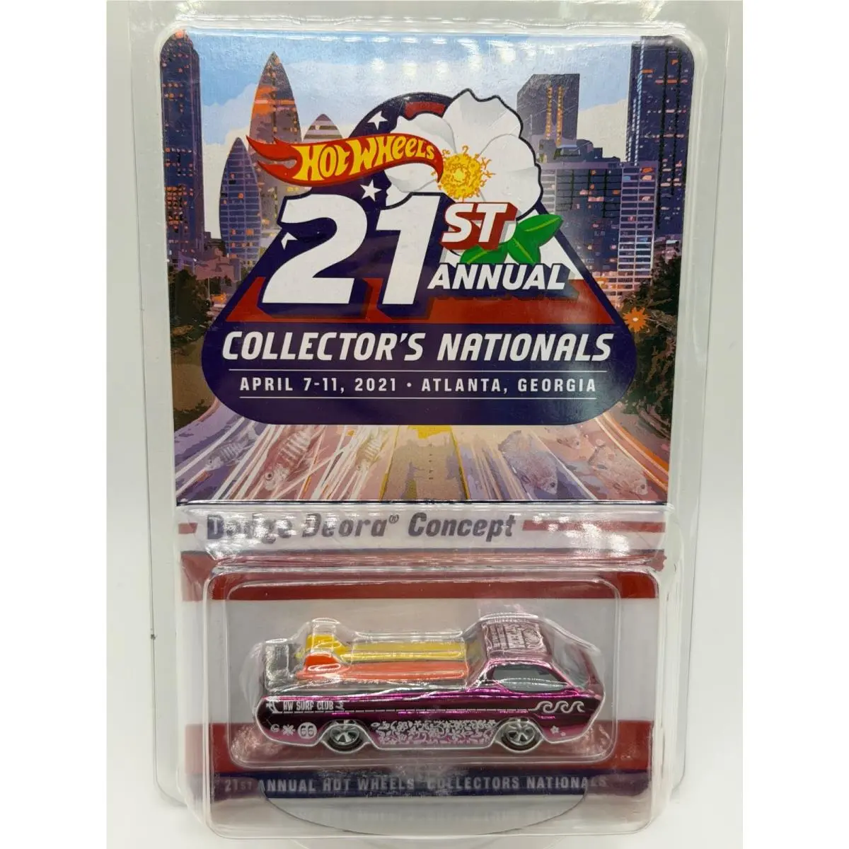 2021 Hot Wheels 21ST Nationals Dodge Deora Concept Dinner Car 02643/04000 Mint