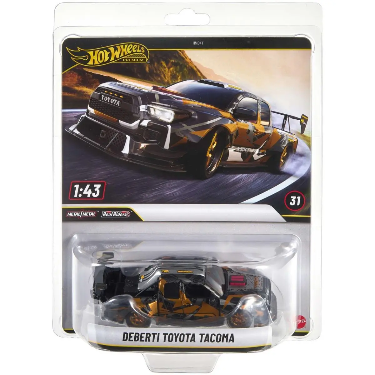 Hot Wheels Premium Real Riders Deberti Toyota Tacoma Die Cast Car