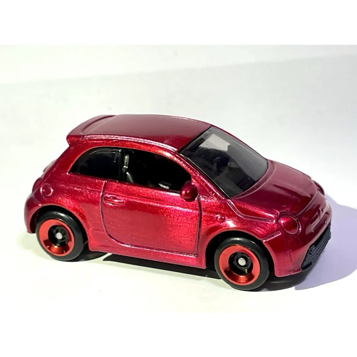 Custom Made Hot Wheels - Fiat 500e Diecast Car with Spectraflame Red
