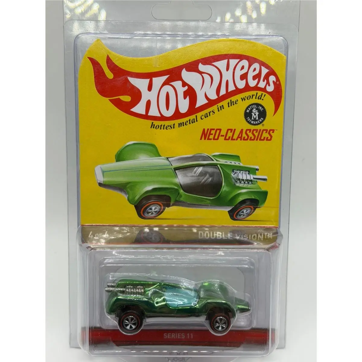 Hot Wheels Rlc Neo-classics Double Vision 03371/04000 Green Mint Red Line
