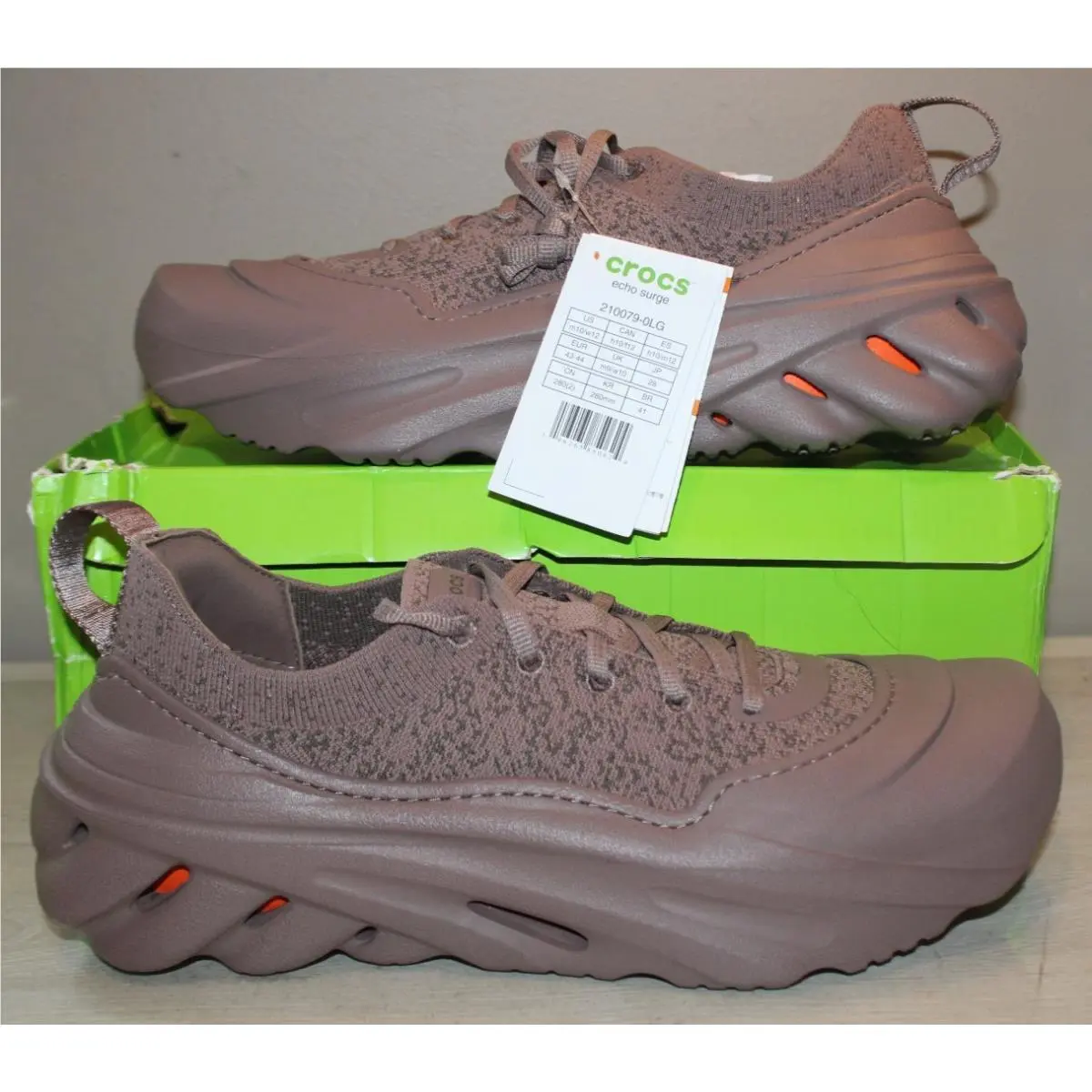 Crocs Truffle Multi Echo Surge Comfort Lightweight Shoes Men`s Size 10