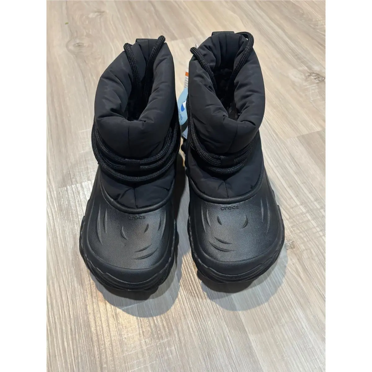 Echo Boot Black Insulated Winter Fur Puffy 208716-001 Mens 4 Womens 6 by Crocs