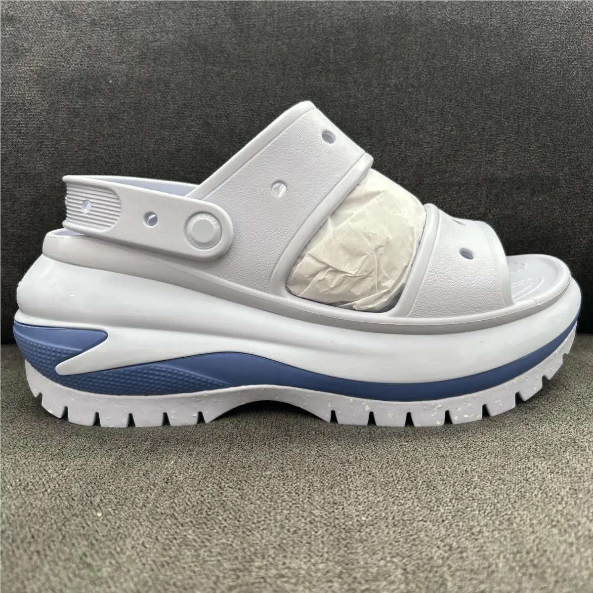 Crocs Mega Crush Sandal Womens 10 Dreamscape Blue Platform Chunky Lug 207989-5AF