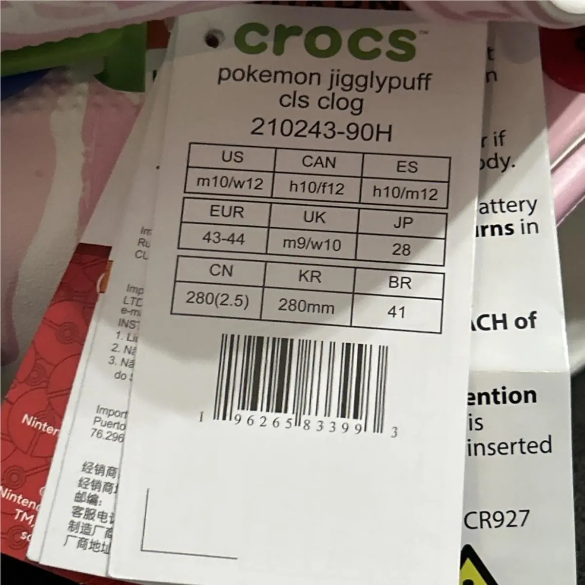 Crocs shoes - Jigglypuff - Jigglypuff - 210243-90H 21024390H 210243 - Pink 5