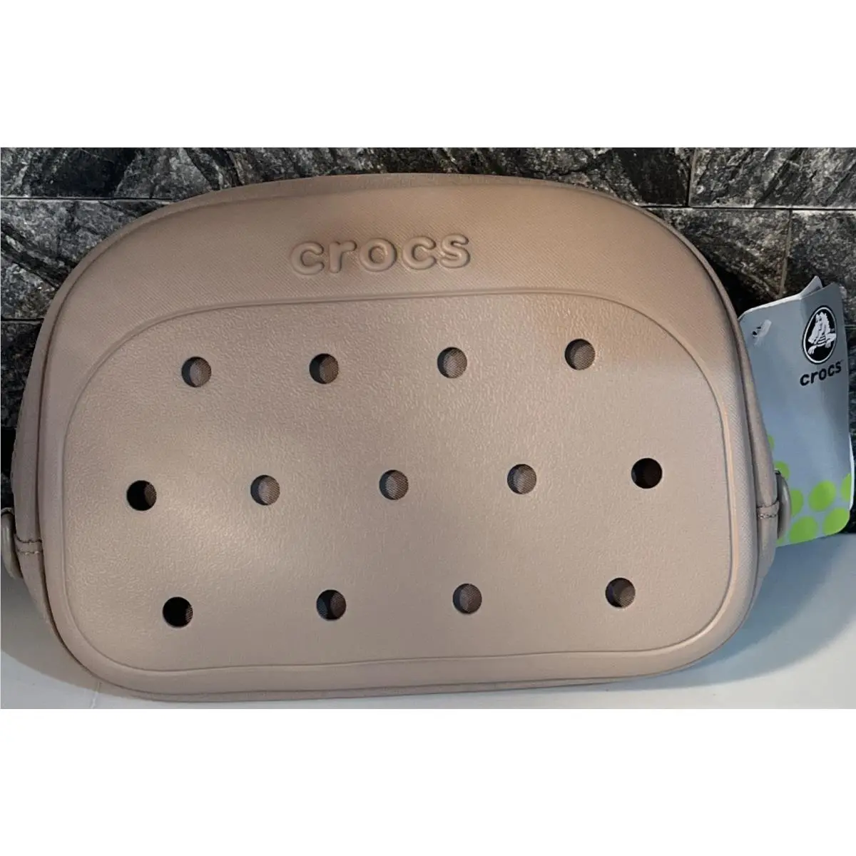 Classic Belt Bag/crossbody/fanny Pack Taupe 9” X 5” Wide Adjustable Strap by Crocs