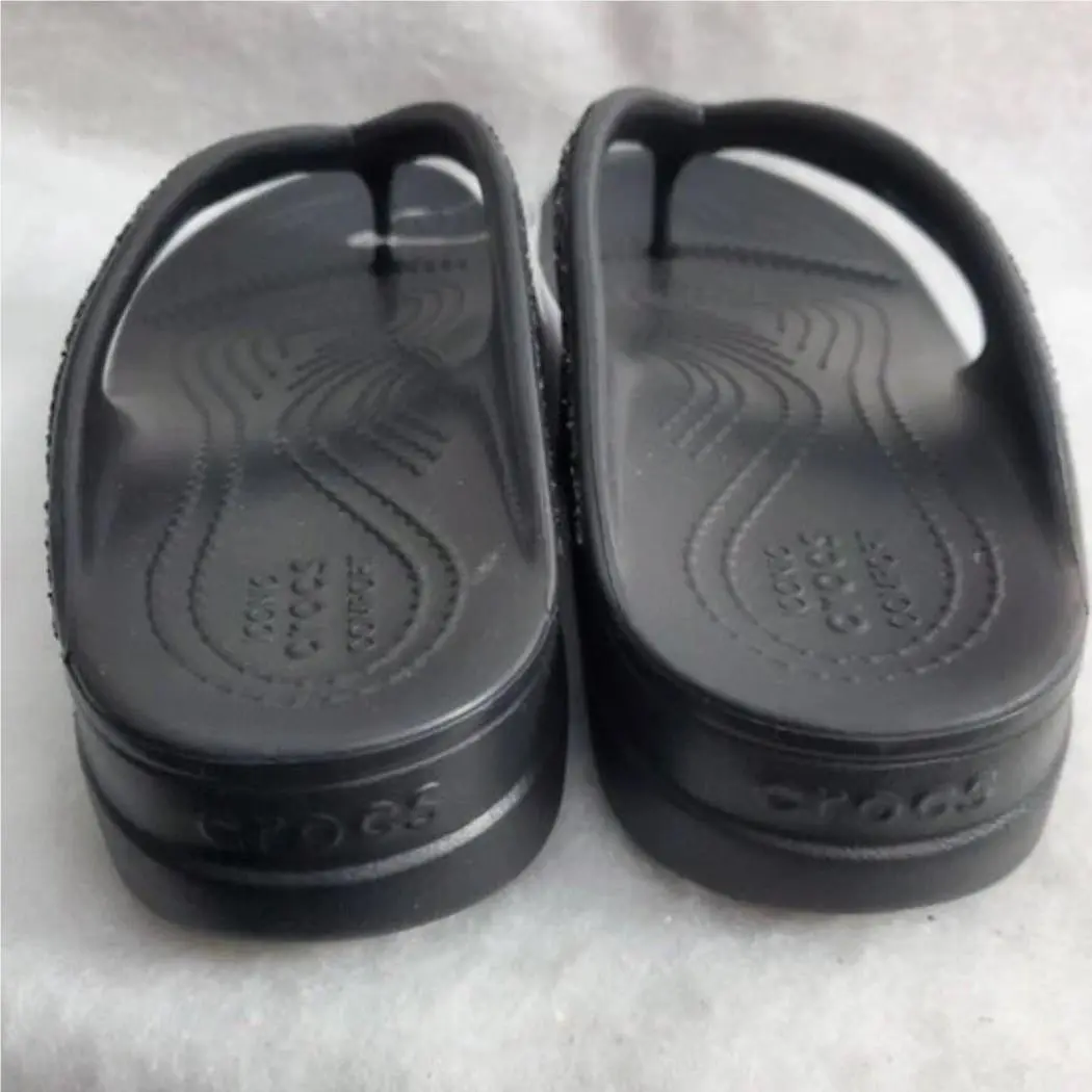Crocs shoes - Crocs Sloane Glitter Flip Flop - Black 2