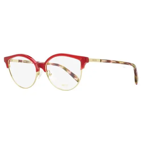 Pucci Oval Brow-line Eyeglasses EP5259 066 Red/gold 55mm