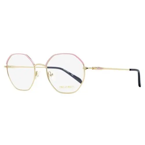 Pucci Slim Geometric Eyeglasses EP5169 028 Gold/rose 54mm