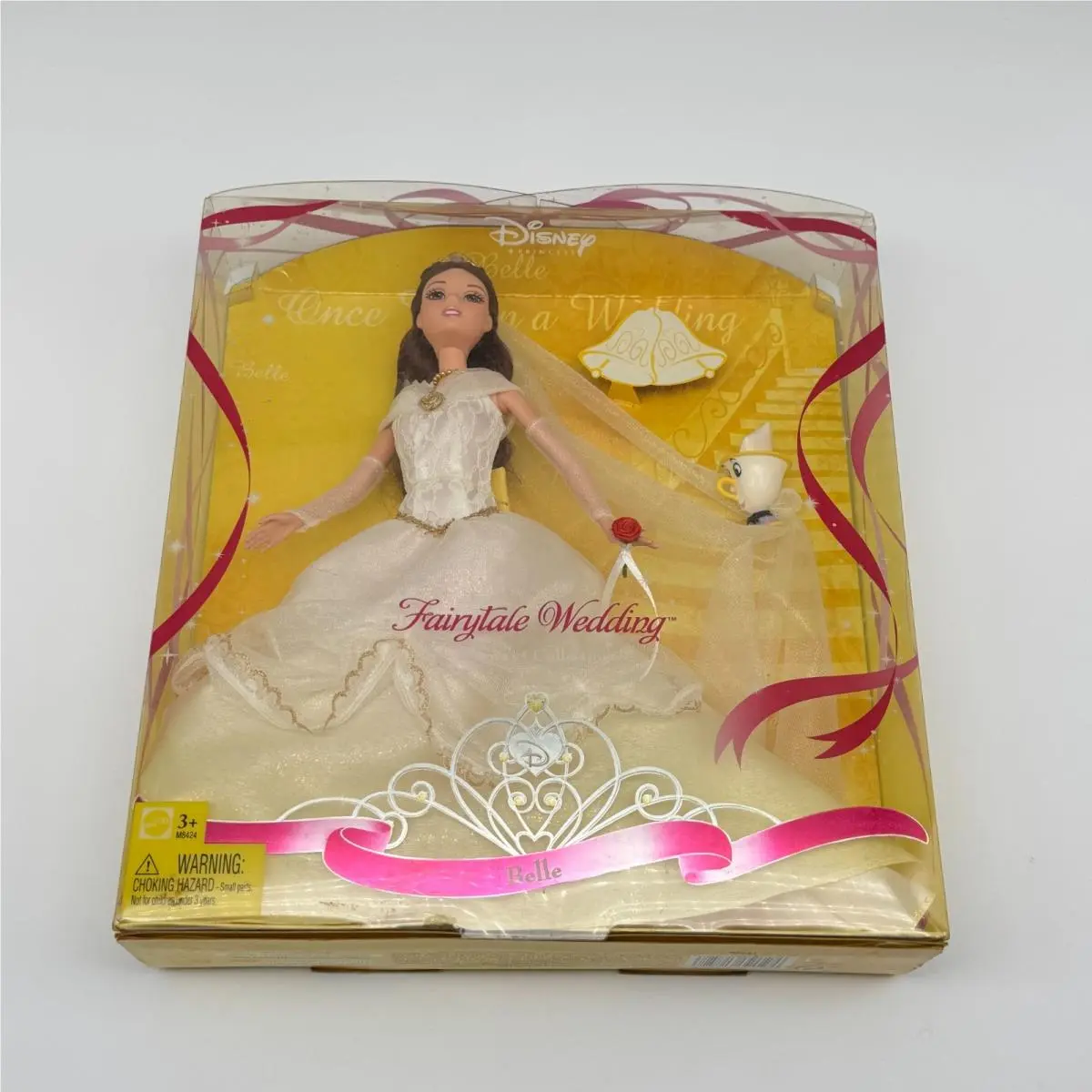 2008 Mattel Disney Princess Fairytale Wedding Belle Doll Chip M8424 Nrfb