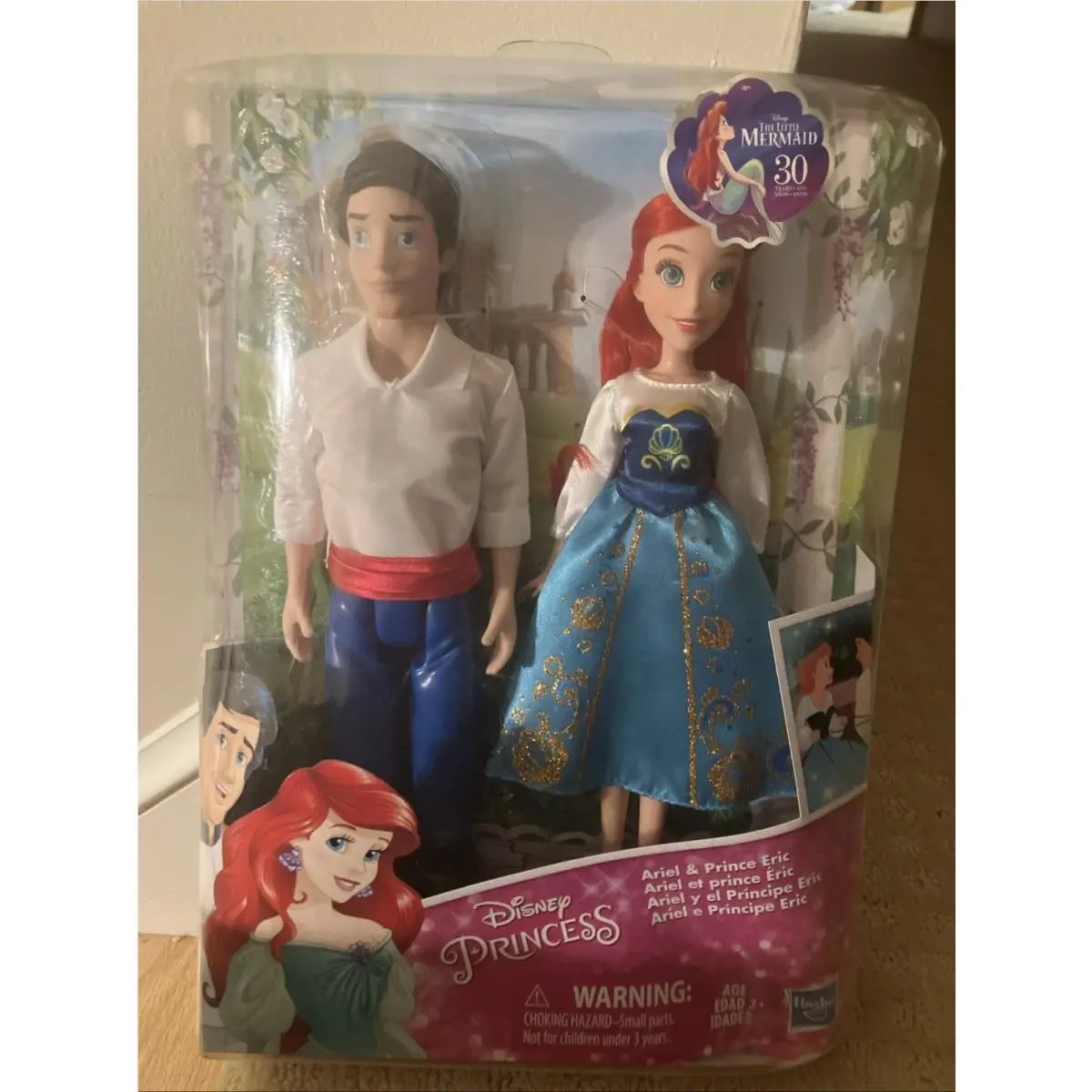 9856 Nrfb Hasbro Disney Princess The Little Mermaid Ariel Eric Giftset